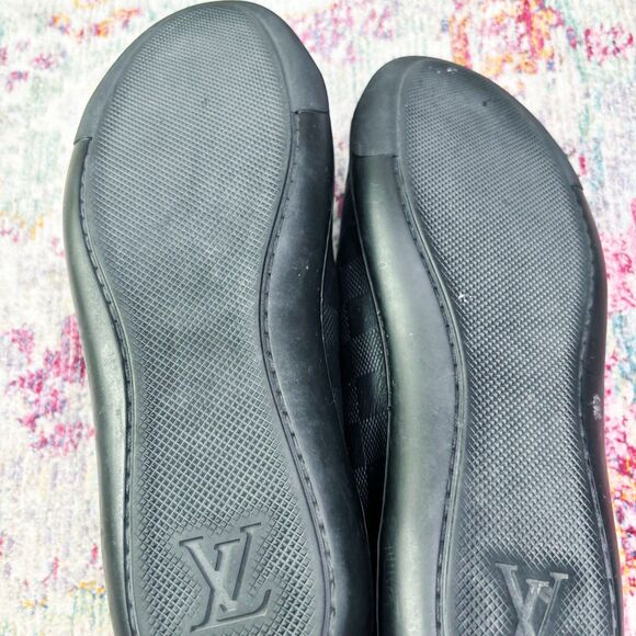 Louis Vuitton Black Leather Low Top - Picture 3 of 11